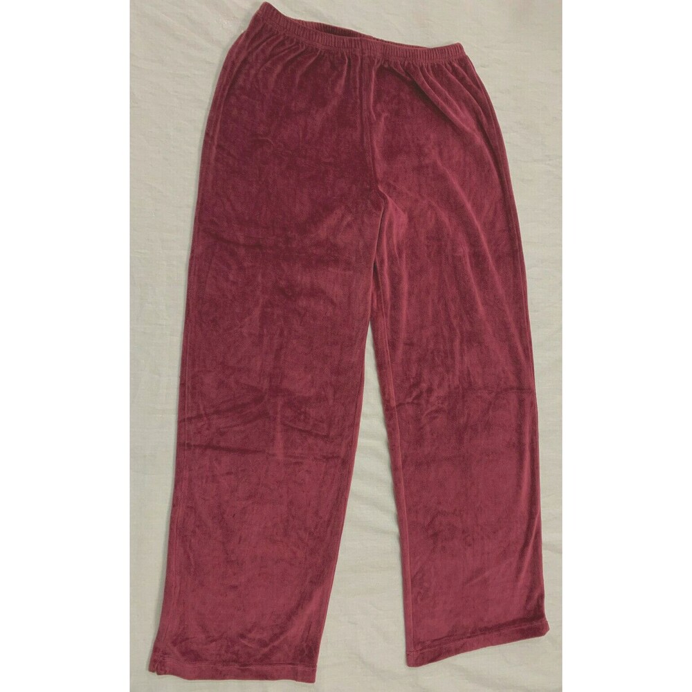 WOMENS VELOUR SLEEPWEAR PANTS SIZE M